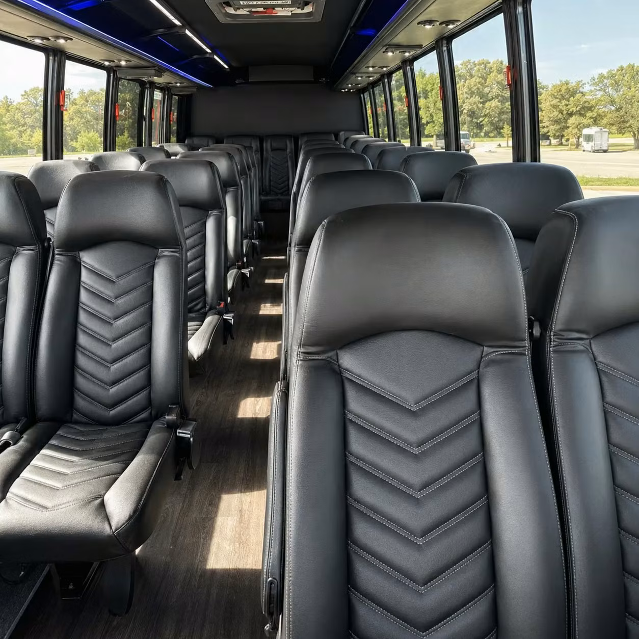 25 passenger minibus inside