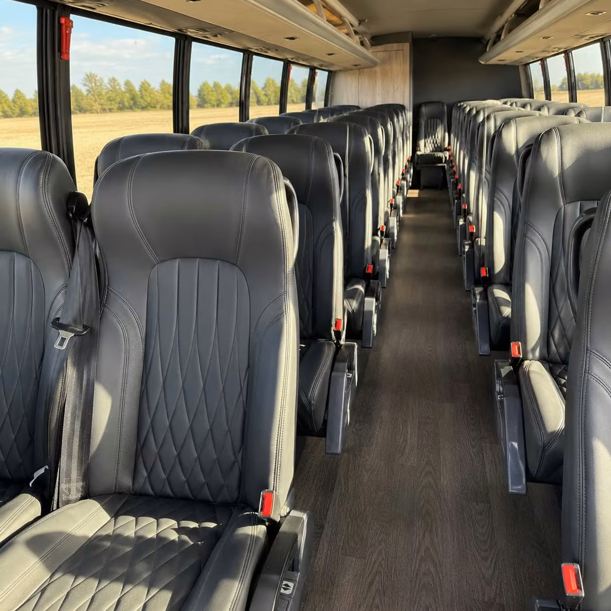 25 passenger minibus interior