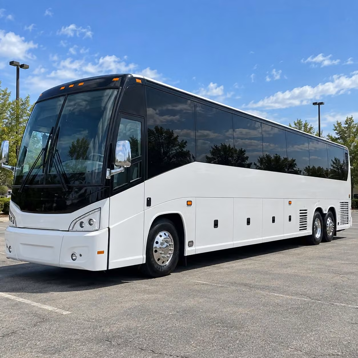 for easy airport transfers trust a paramount wedding shuttle bus