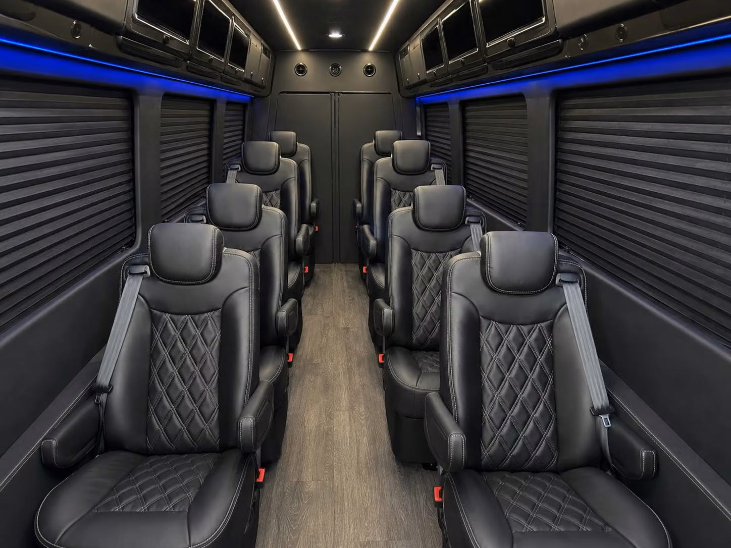 sprinter van with driver inside